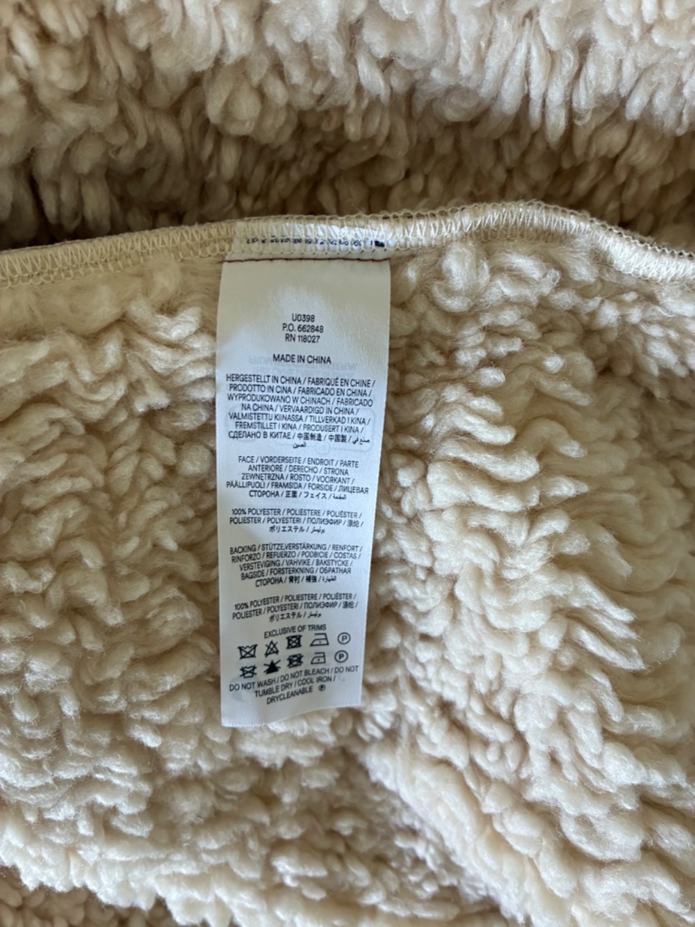 NWT Boden Borg Duffel Winter Coat in Sherpa Fleece 8 M - Picture 9 of 11